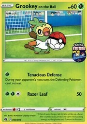 Grookey on the Ball [Tenacious Defense | Razor Leaf]