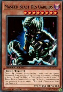 Masked Beast Des Gardius Card Front