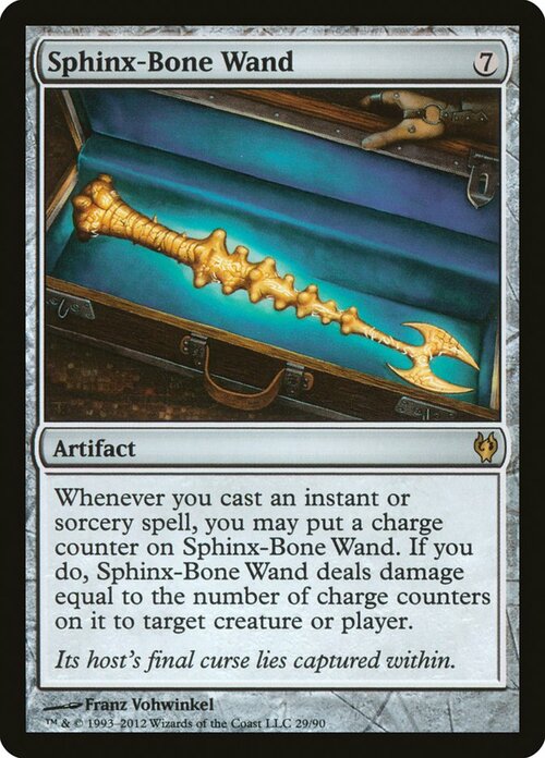 Sphinx-Bone Wand Card Front