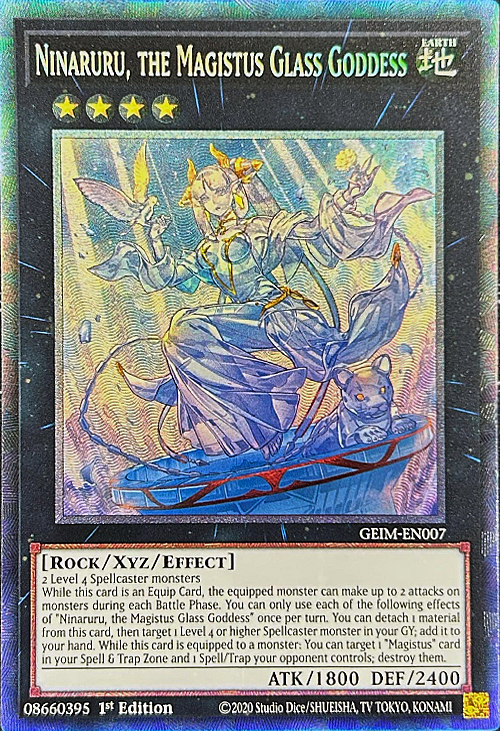 Ninaruru, the Magistus Glass Goddess Card Front