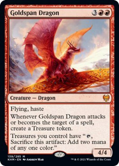 Goldspan Dragon Card Front