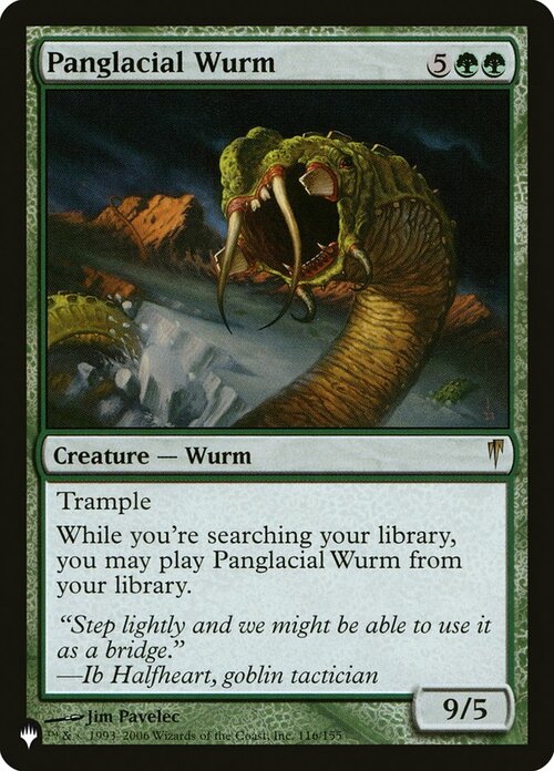 Panglacial Wurm Card Front