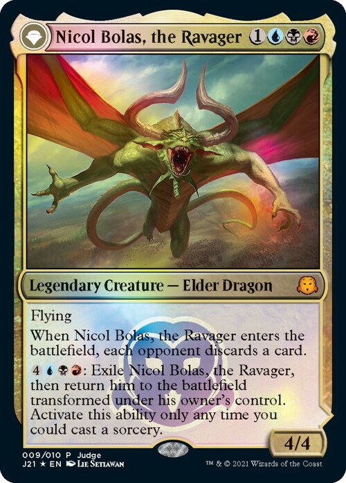 Nicol Bolas, the Ravager // Nicol Bolas, the Arisen Card Front