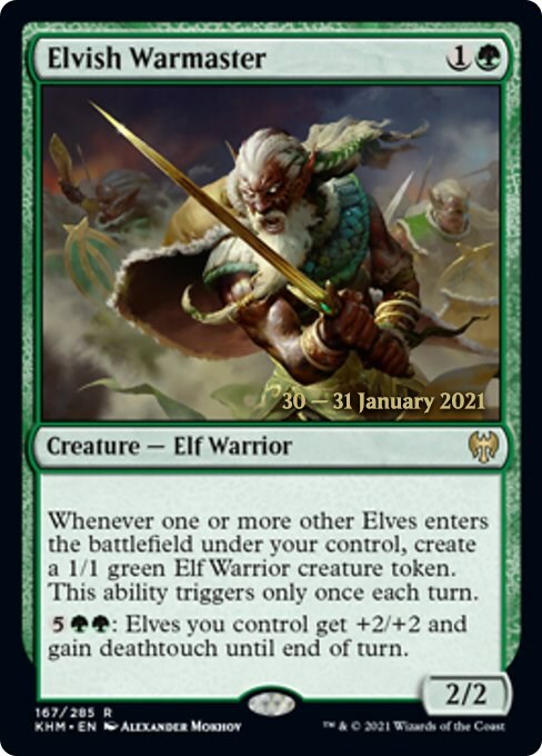 Elvish Warmaster Card Front