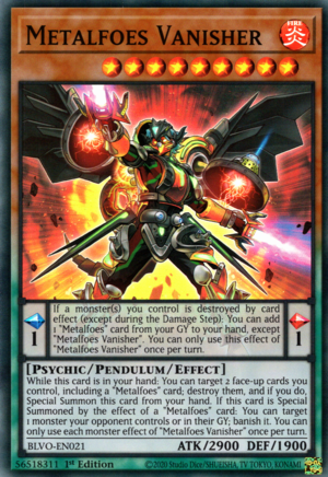 Metalfoes Vanisher Card Front