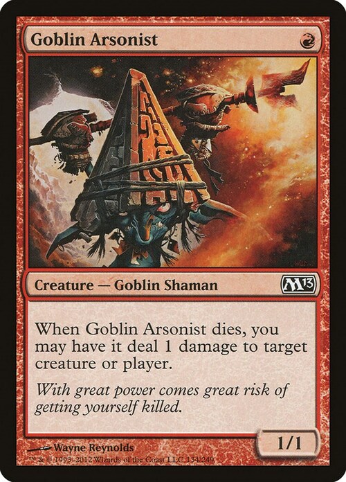 Goblin Arsonist Card Front