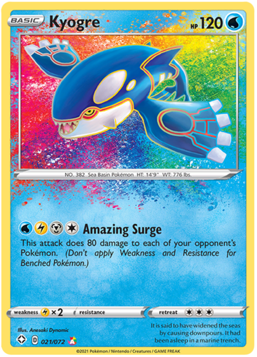 Kyogre Card Front