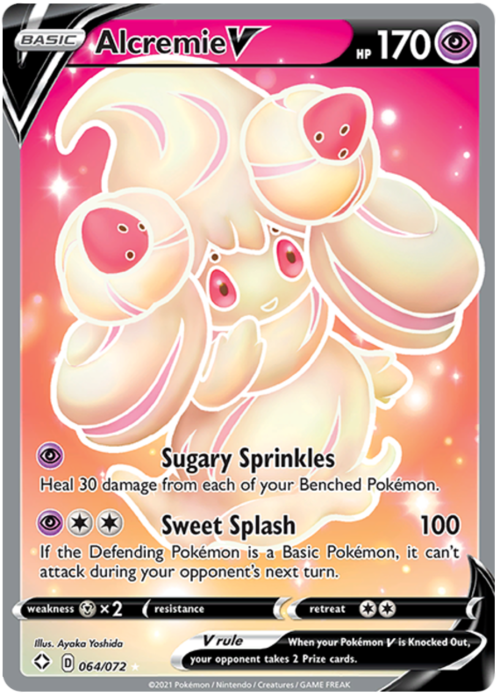 Alcremie V Card Front