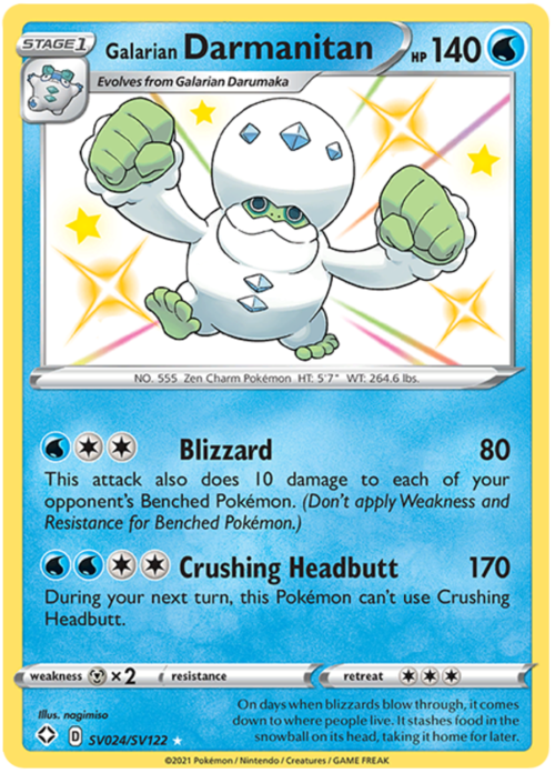 Galarian Darmanitan Card Front