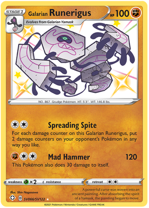 Galarian Runerigus Card Front