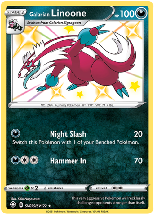 Galarian Linoone Card Front