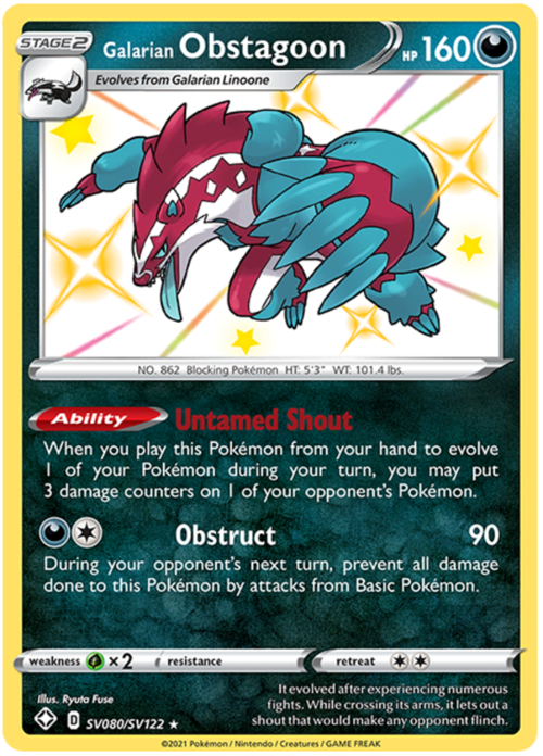 Galarian Obstagoon Card Front