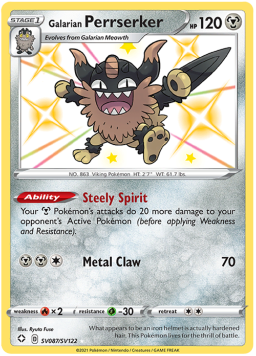 Galarian Perrserker Card Front