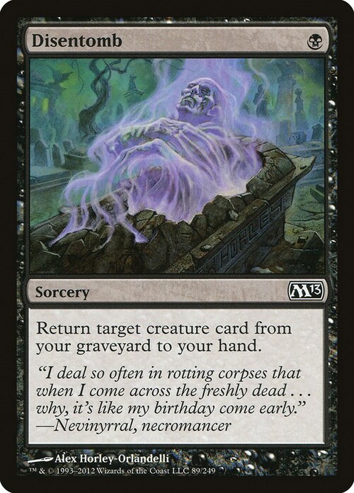 Disentomb Card Front