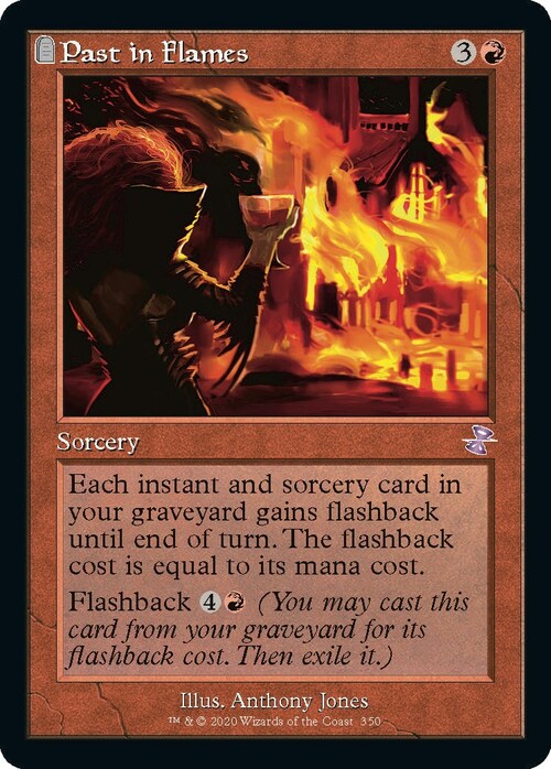 Past in Flames Card Front