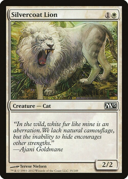 Silvercoat Lion Card Front