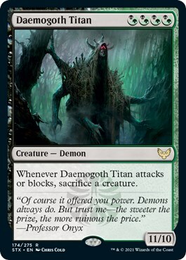 Daemogoth Titano Card Front