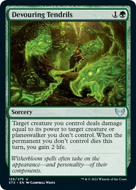 Devouring Tendrils Card Front