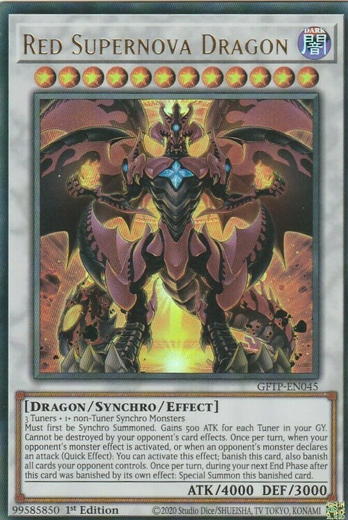 Red Supernova Dragon Card Front