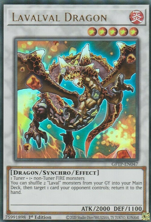 Lavalval Dragon Card Front