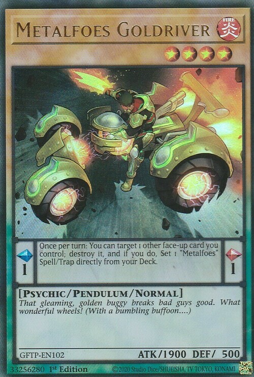 Metalfoes Goldriver Card Front