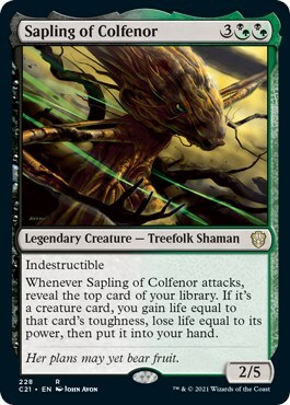 Sapling of Colfenor Card Front