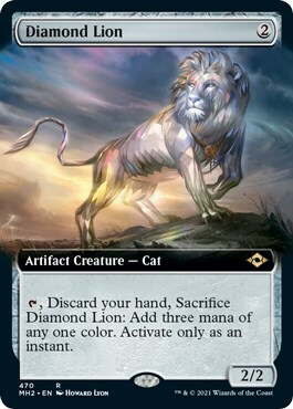 Diamond Lion Card Front