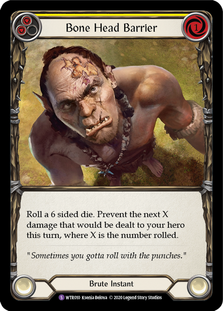 Bone Head Barrier Card Front