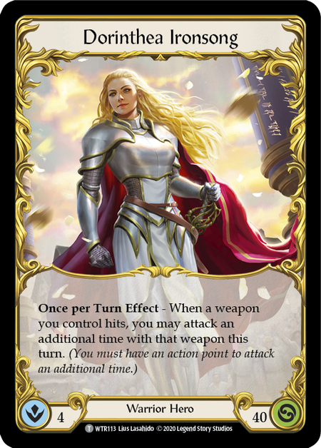 Dorinthea Ironsong // Anothos Card Front