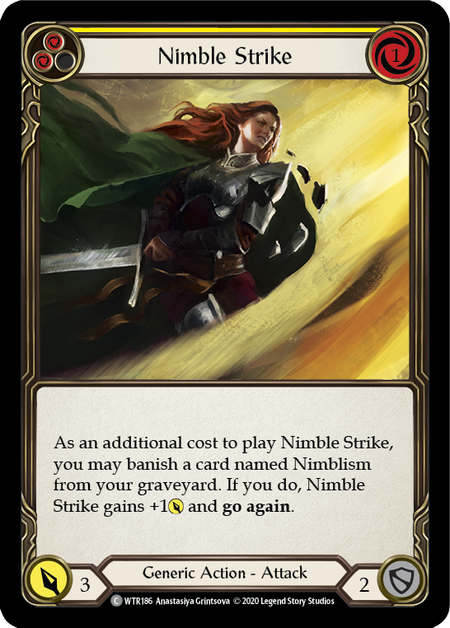 Nimble Strike (Yellow) Card Front