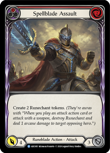 Spellblade Assault - Red Card Front