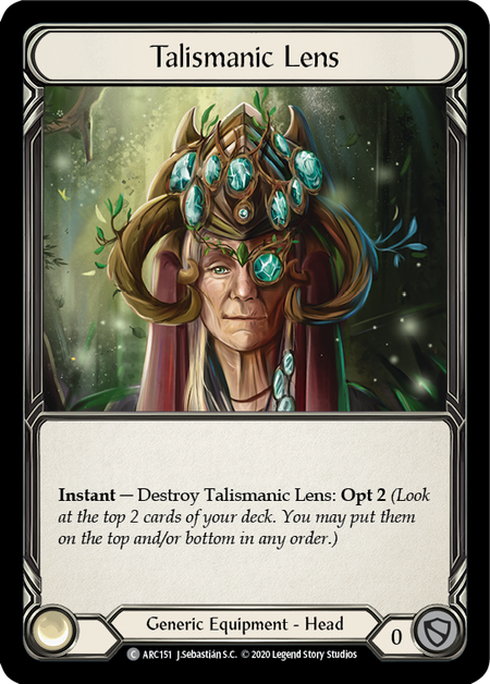 Talismanic Lens Card Front