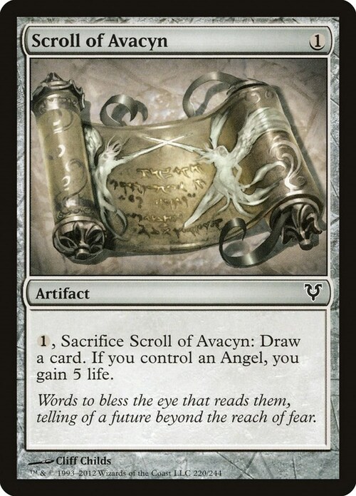 Scroll of Avacyn Card Front