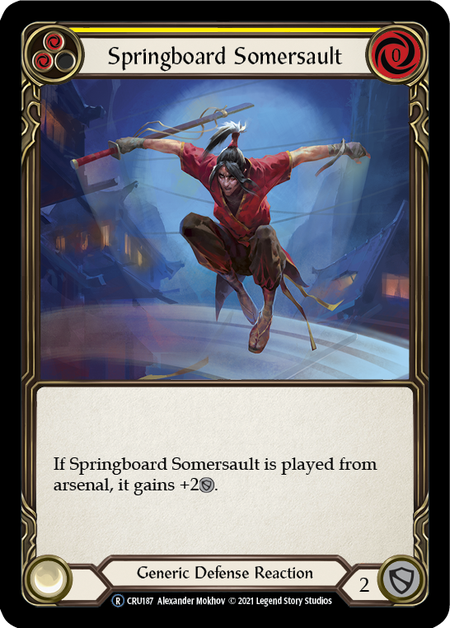 Springboard Somersault Card Front