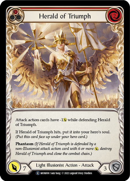 Herald of Triumph - Red Card Front