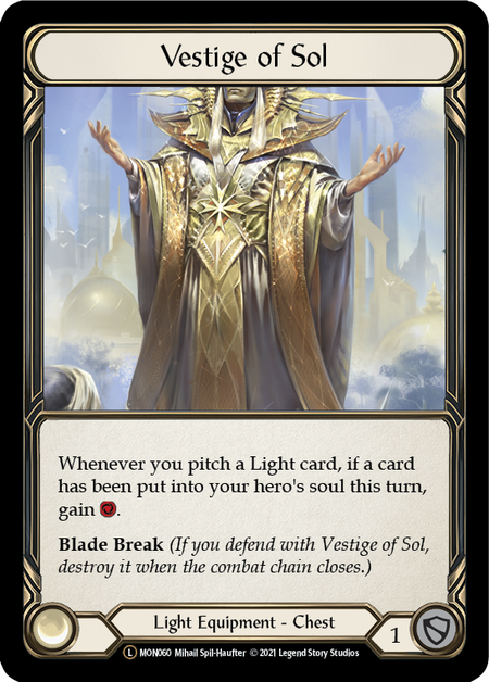 Vestige of Sol Card Front