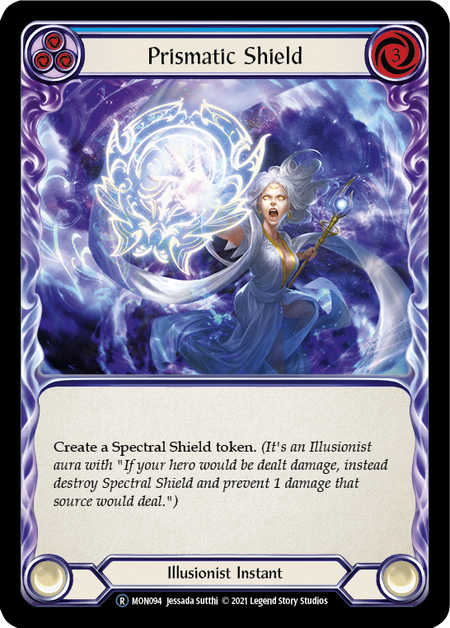 Prismatic Shield - Blue Card Front