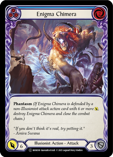 Enigma Chimera - Blue Card Front