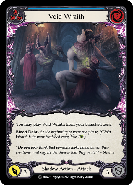 Void Wraith (Blue) Card Front