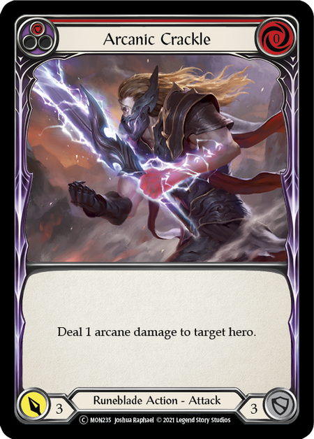 Arcanic Crackle (Red) Card Front