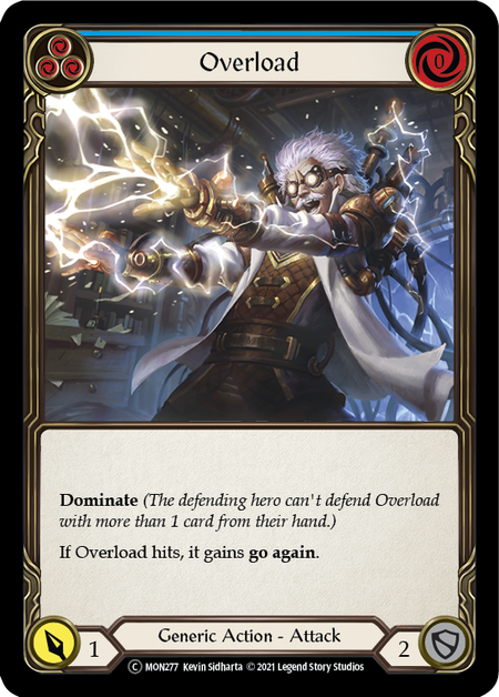 Overload (Blue) Card Front