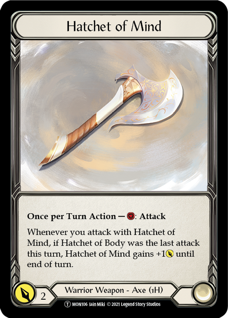 Hatchet of Mind // Spectral Shield Card Front