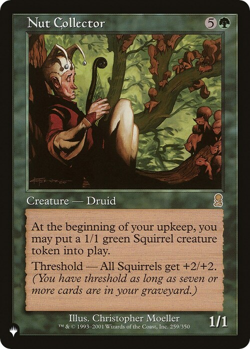 Nut Collector Card Front