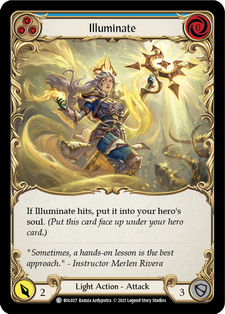 Illuminate - Blue Card Front