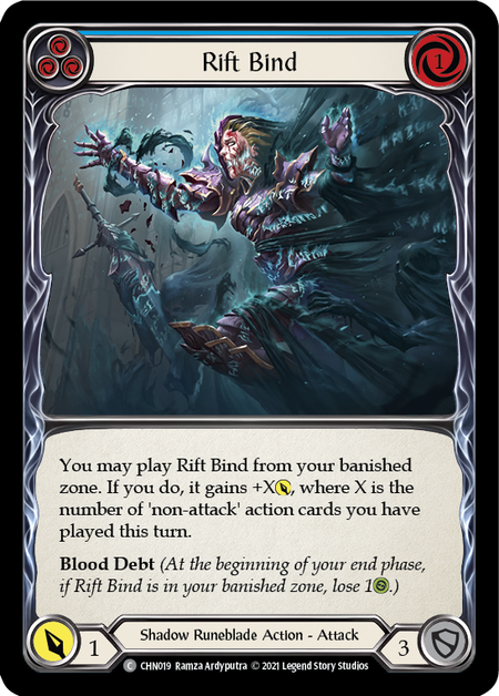 Rift Bind (Blue) Card Front