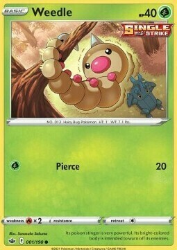 Weedle Card Front