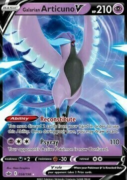 Galarian Articuno V Card Front