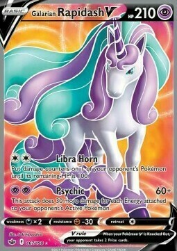 Galarian Rapidash V Card Front