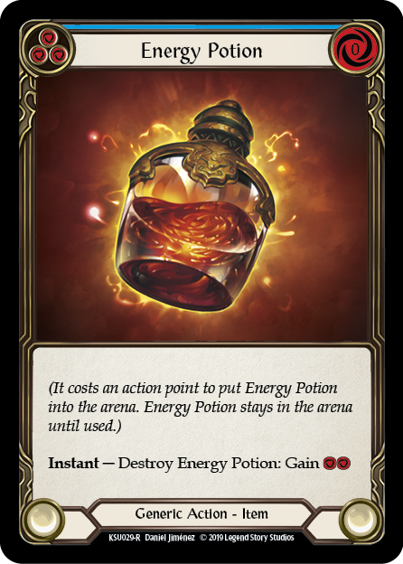 Energy Potion Card Front