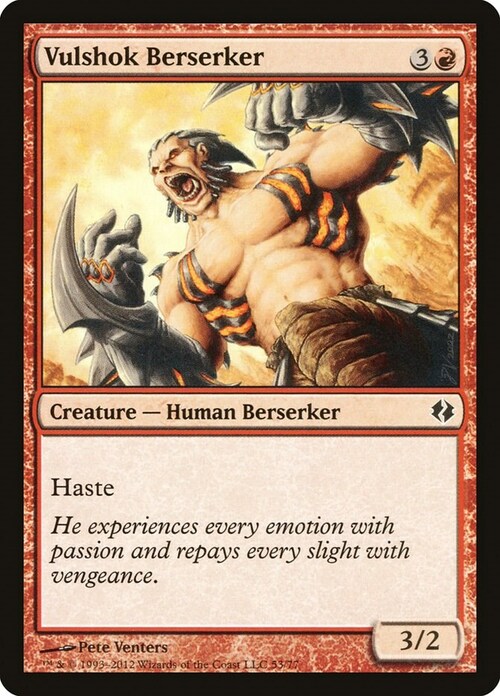 Vulshok Berserker Card Front